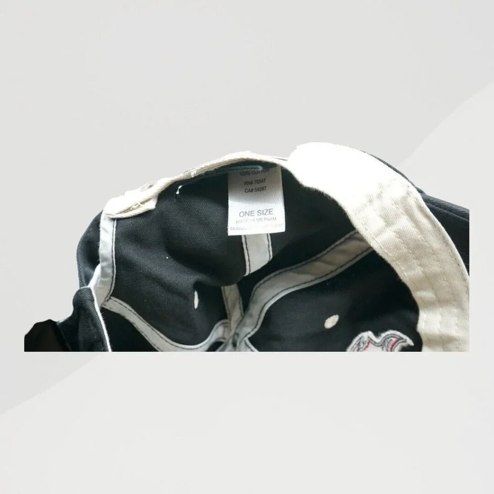Tampa Bay Buccaneers Hat NFL Adjustable‎ Black Embroidered